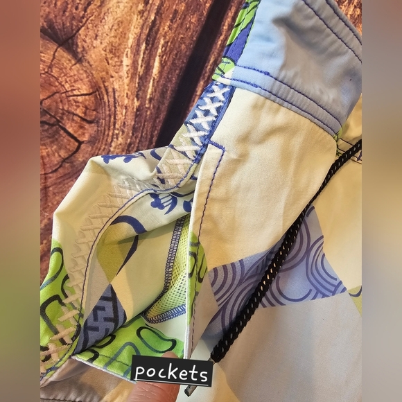 Tommy Bahama Relax Swim Trunks Men Medium Multicolor Tropical Mesh Lined Shorts - Picture 7 of 11